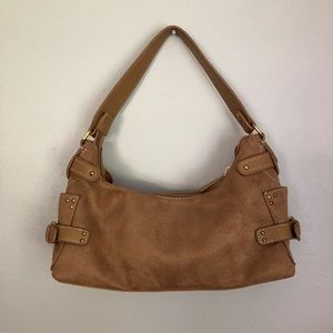 a.n.a. Shoulder Bag Tan Faux Suede